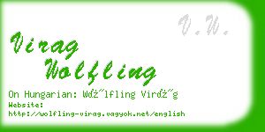 virag wolfling business card
